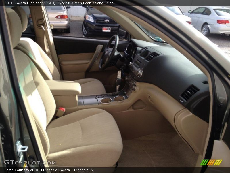 Cypress Green Pearl / Sand Beige 2010 Toyota Highlander 4WD