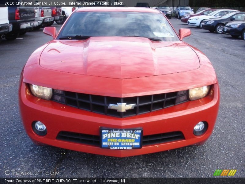 Inferno Orange Metallic / Black 2010 Chevrolet Camaro LT Coupe
