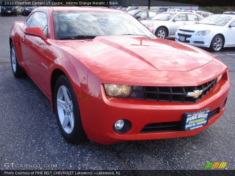 Inferno Orange Metallic / Black 2010 Chevrolet Camaro LT Coupe