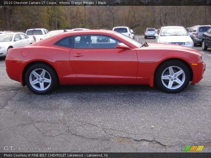 Inferno Orange Metallic / Black 2010 Chevrolet Camaro LT Coupe