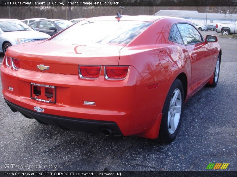 Inferno Orange Metallic / Black 2010 Chevrolet Camaro LT Coupe