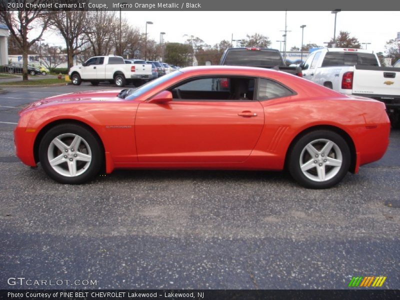 Inferno Orange Metallic / Black 2010 Chevrolet Camaro LT Coupe