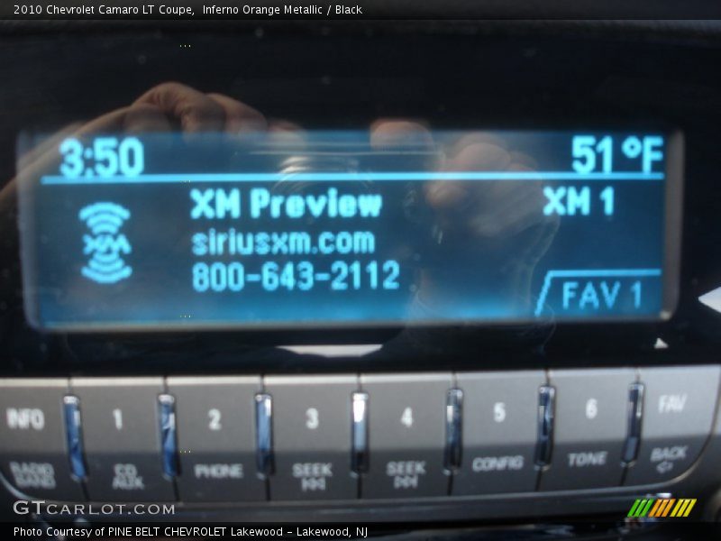 Inferno Orange Metallic / Black 2010 Chevrolet Camaro LT Coupe