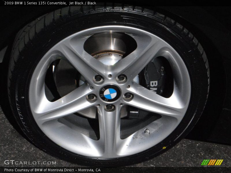 Jet Black / Black 2009 BMW 1 Series 135i Convertible