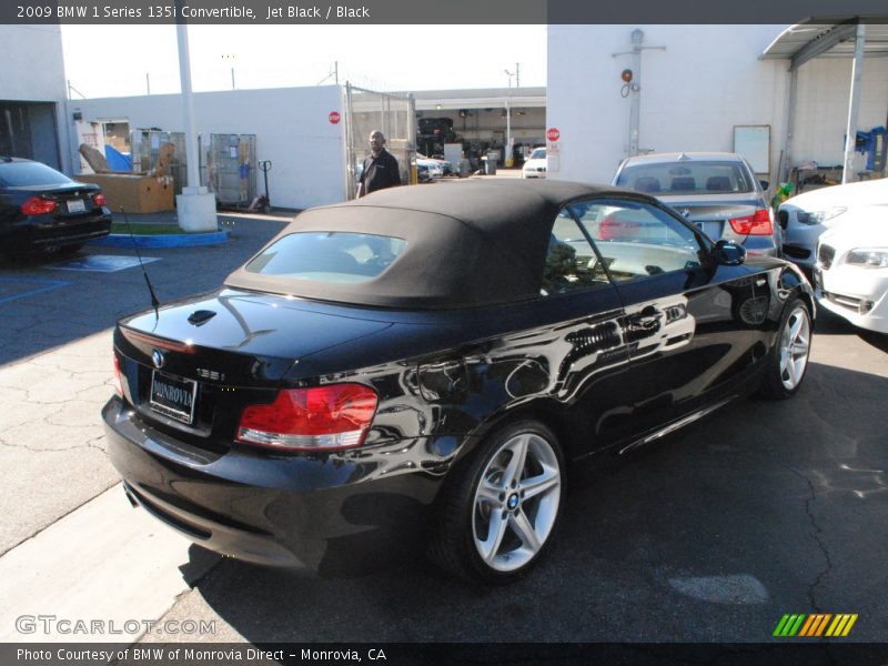 Jet Black / Black 2009 BMW 1 Series 135i Convertible