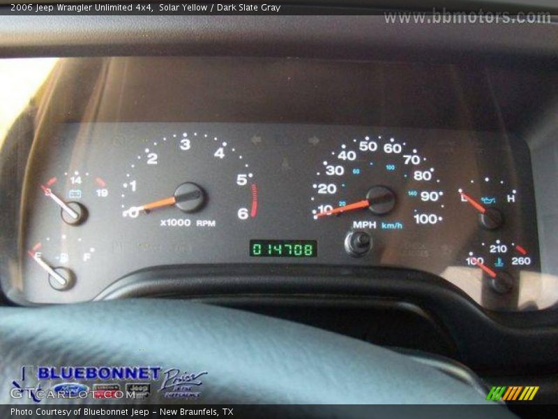 Solar Yellow / Dark Slate Gray 2006 Jeep Wrangler Unlimited 4x4
