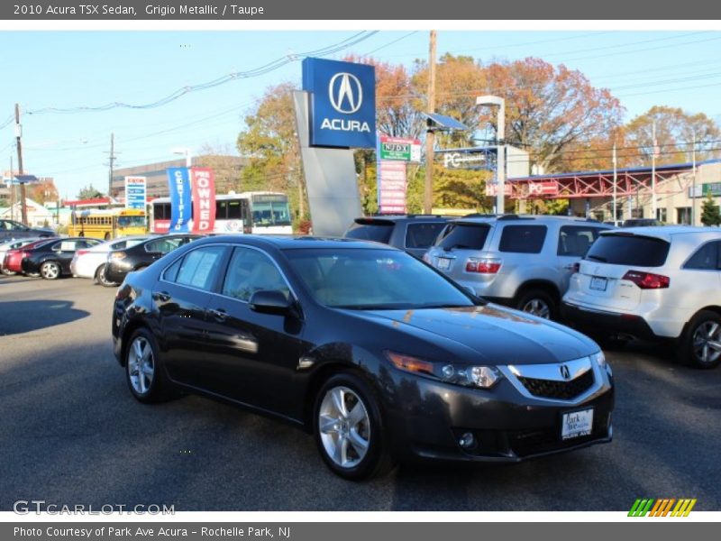 Grigio Metallic / Taupe 2010 Acura TSX Sedan