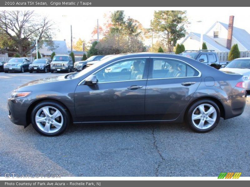 Grigio Metallic / Taupe 2010 Acura TSX Sedan