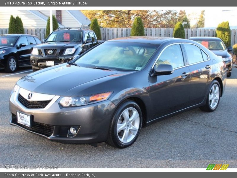 Grigio Metallic / Taupe 2010 Acura TSX Sedan