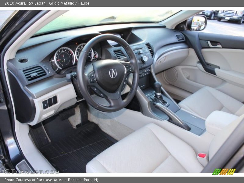 Grigio Metallic / Taupe 2010 Acura TSX Sedan