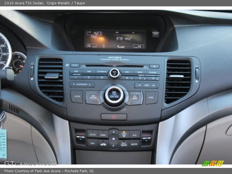 Grigio Metallic / Taupe 2010 Acura TSX Sedan