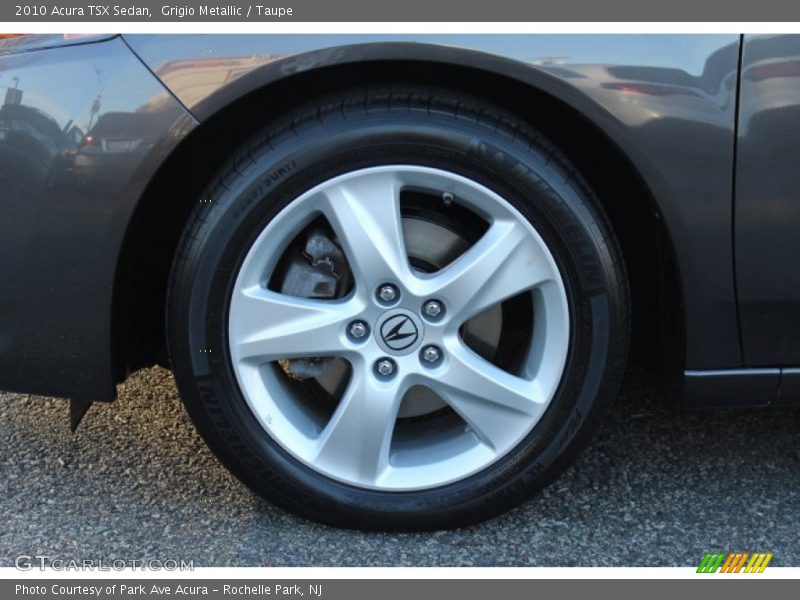 Grigio Metallic / Taupe 2010 Acura TSX Sedan