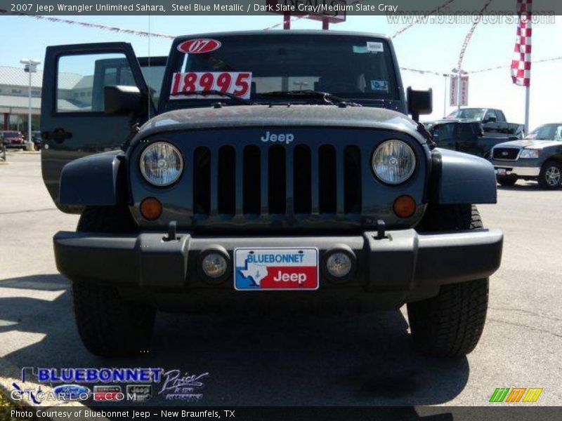 Steel Blue Metallic / Dark Slate Gray/Medium Slate Gray 2007 Jeep Wrangler Unlimited Sahara