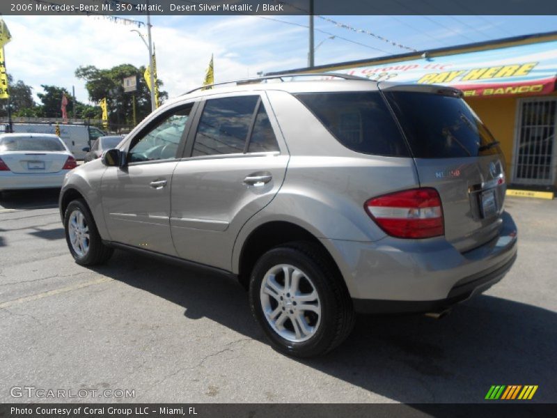 Desert Silver Metallic / Black 2006 Mercedes-Benz ML 350 4Matic