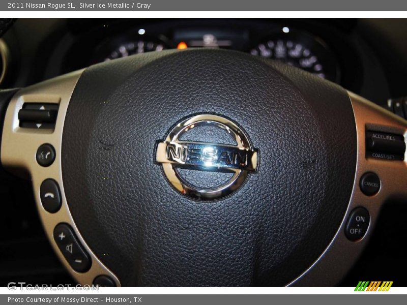 Silver Ice Metallic / Gray 2011 Nissan Rogue SL