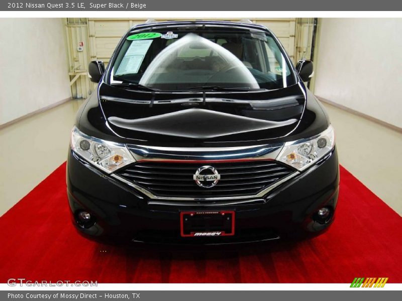 Super Black / Beige 2012 Nissan Quest 3.5 LE
