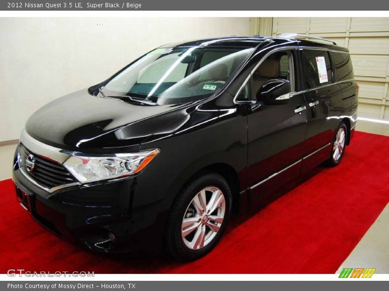 Super Black / Beige 2012 Nissan Quest 3.5 LE