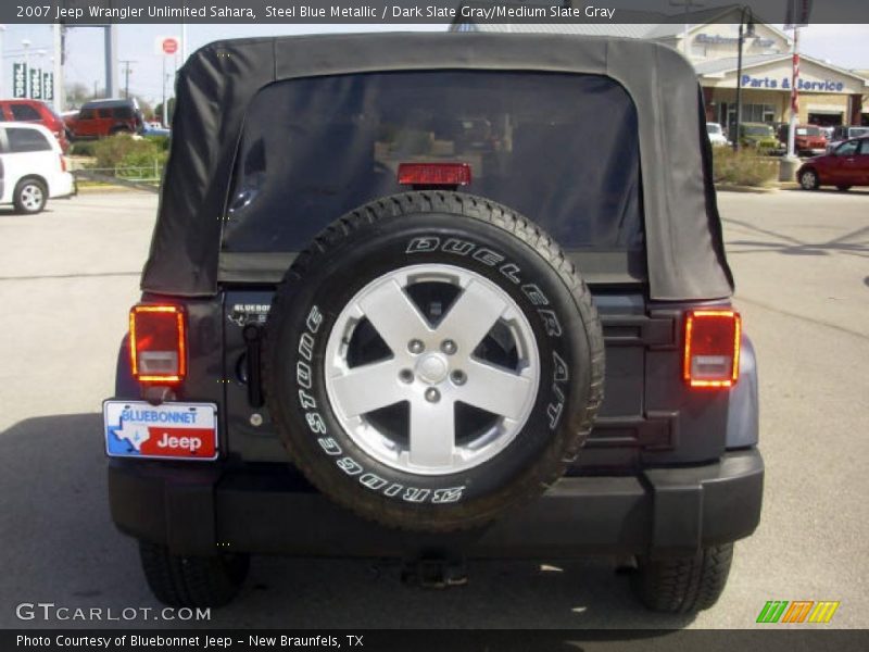 Steel Blue Metallic / Dark Slate Gray/Medium Slate Gray 2007 Jeep Wrangler Unlimited Sahara