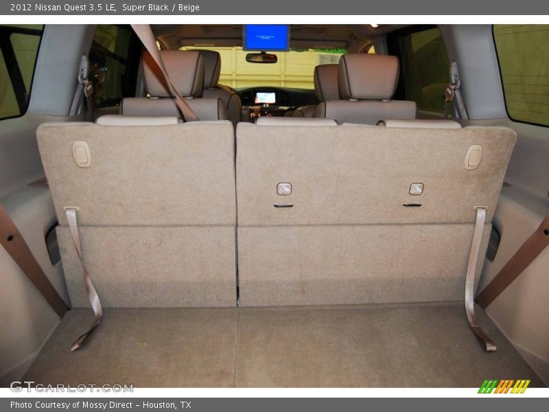 Super Black / Beige 2012 Nissan Quest 3.5 LE