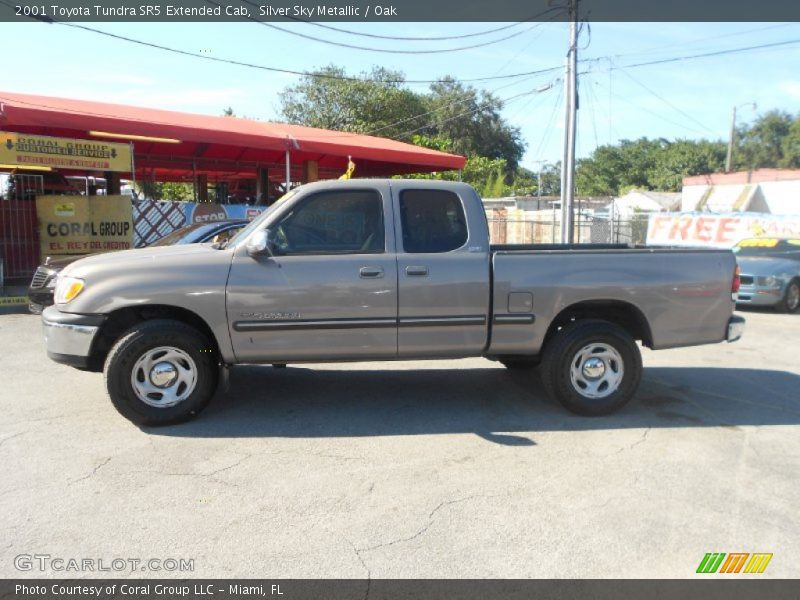 Silver Sky Metallic / Oak 2001 Toyota Tundra SR5 Extended Cab