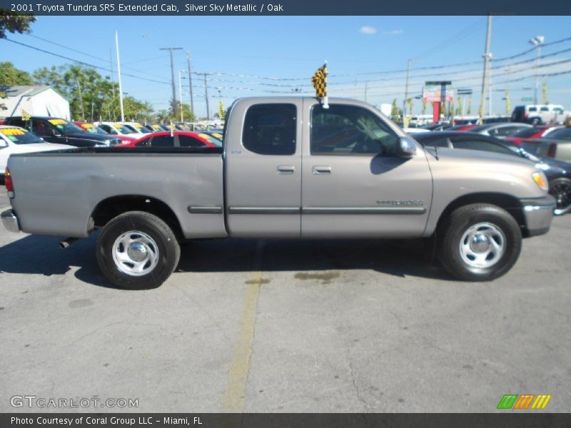 Silver Sky Metallic / Oak 2001 Toyota Tundra SR5 Extended Cab