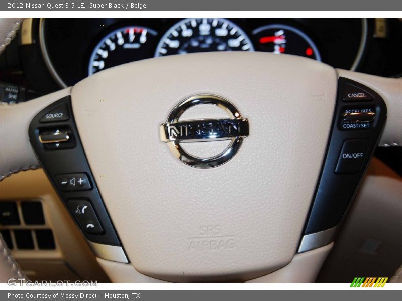 Super Black / Beige 2012 Nissan Quest 3.5 LE