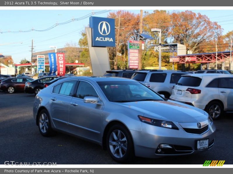 Silver Moon / Ebony 2012 Acura TL 3.5 Technology