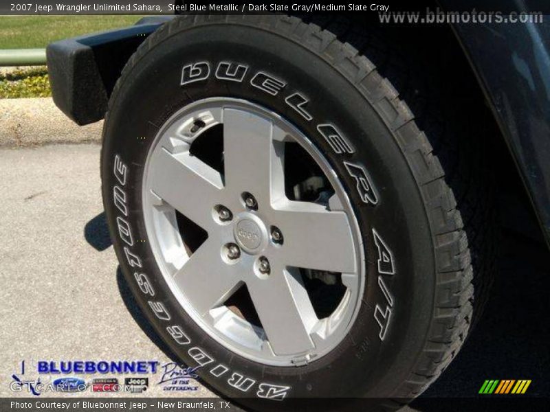 Steel Blue Metallic / Dark Slate Gray/Medium Slate Gray 2007 Jeep Wrangler Unlimited Sahara