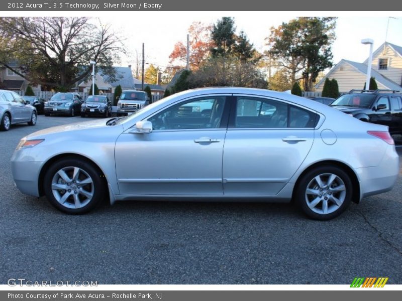 Silver Moon / Ebony 2012 Acura TL 3.5 Technology