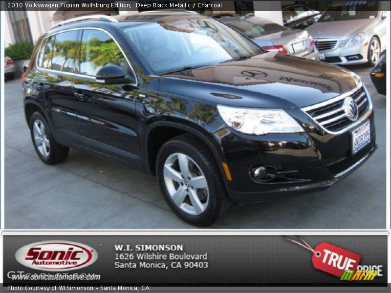 Deep Black Metallic / Charcoal 2010 Volkswagen Tiguan Wolfsburg Edition