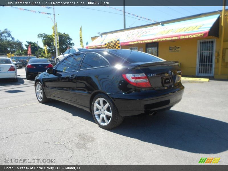 Black / Black 2005 Mercedes-Benz C 230 Kompressor Coupe