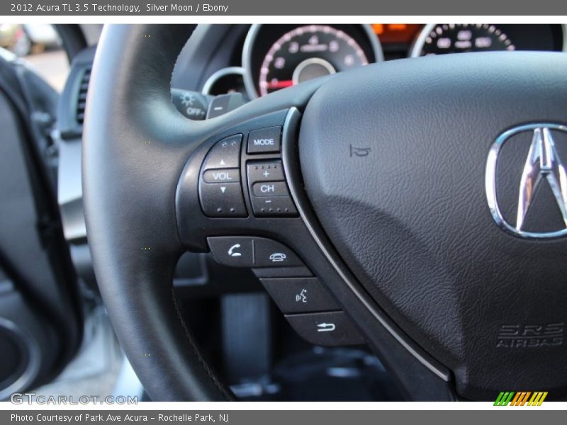 Silver Moon / Ebony 2012 Acura TL 3.5 Technology