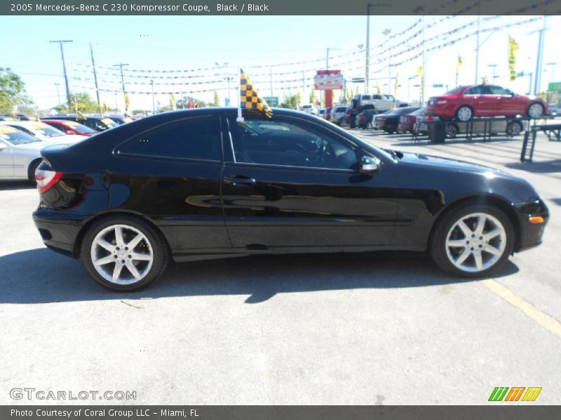 Black / Black 2005 Mercedes-Benz C 230 Kompressor Coupe