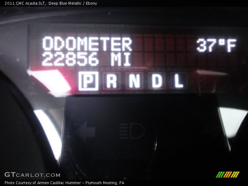 Deep Blue Metallic / Ebony 2011 GMC Acadia SLT