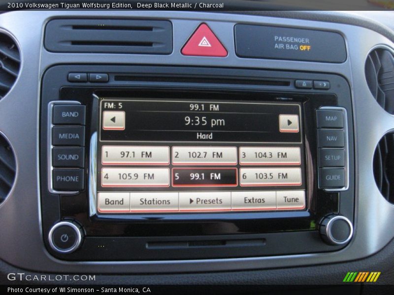 Deep Black Metallic / Charcoal 2010 Volkswagen Tiguan Wolfsburg Edition