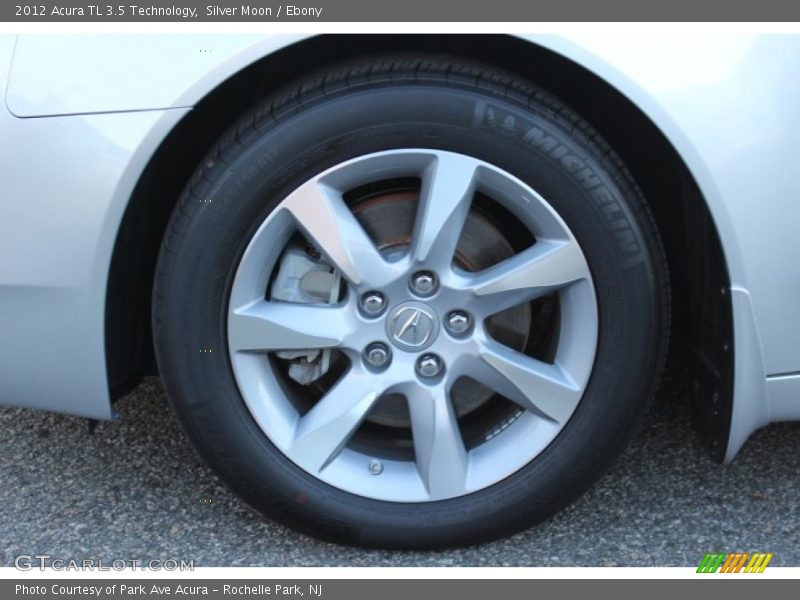 Silver Moon / Ebony 2012 Acura TL 3.5 Technology