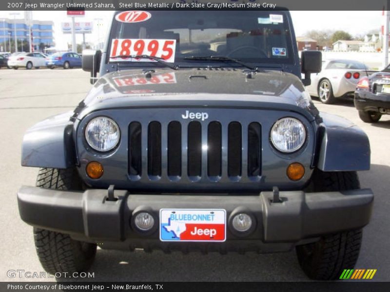 Steel Blue Metallic / Dark Slate Gray/Medium Slate Gray 2007 Jeep Wrangler Unlimited Sahara