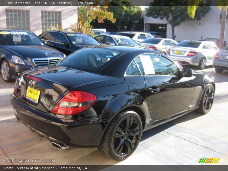 Black / Black 2009 Mercedes-Benz SLK 350 Roadster