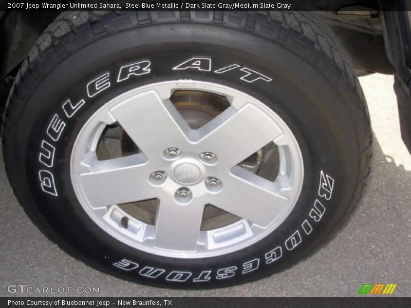 Steel Blue Metallic / Dark Slate Gray/Medium Slate Gray 2007 Jeep Wrangler Unlimited Sahara