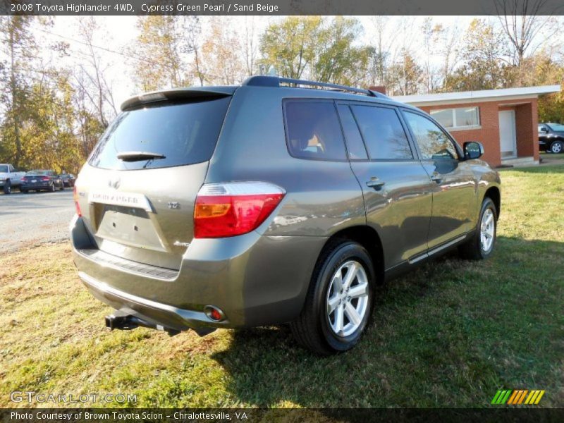 Cypress Green Pearl / Sand Beige 2008 Toyota Highlander 4WD