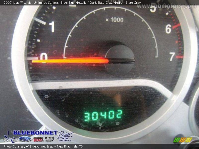 Steel Blue Metallic / Dark Slate Gray/Medium Slate Gray 2007 Jeep Wrangler Unlimited Sahara