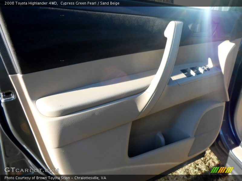 Cypress Green Pearl / Sand Beige 2008 Toyota Highlander 4WD