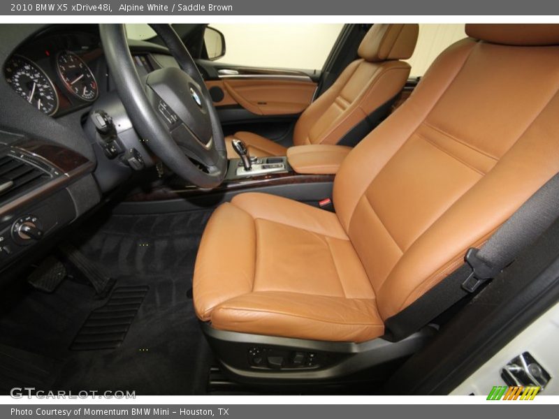 Alpine White / Saddle Brown 2010 BMW X5 xDrive48i