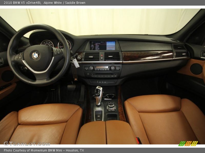 Alpine White / Saddle Brown 2010 BMW X5 xDrive48i