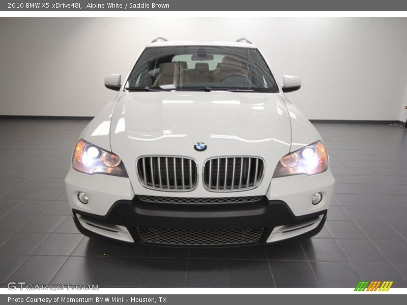 Alpine White / Saddle Brown 2010 BMW X5 xDrive48i