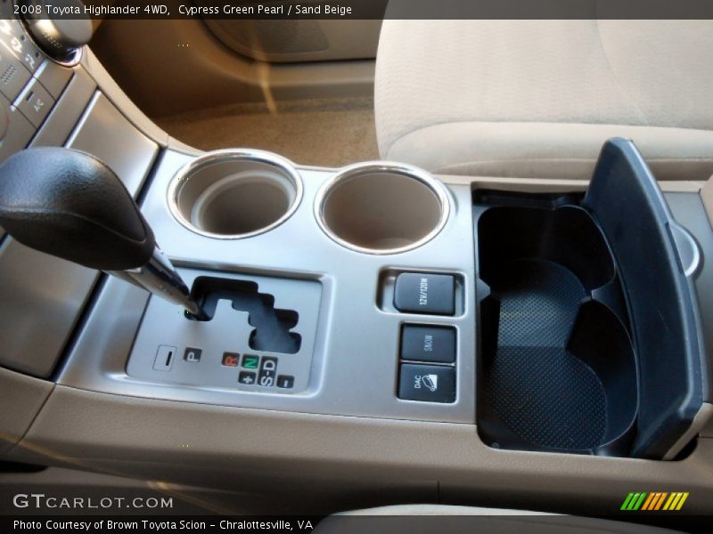 Cypress Green Pearl / Sand Beige 2008 Toyota Highlander 4WD