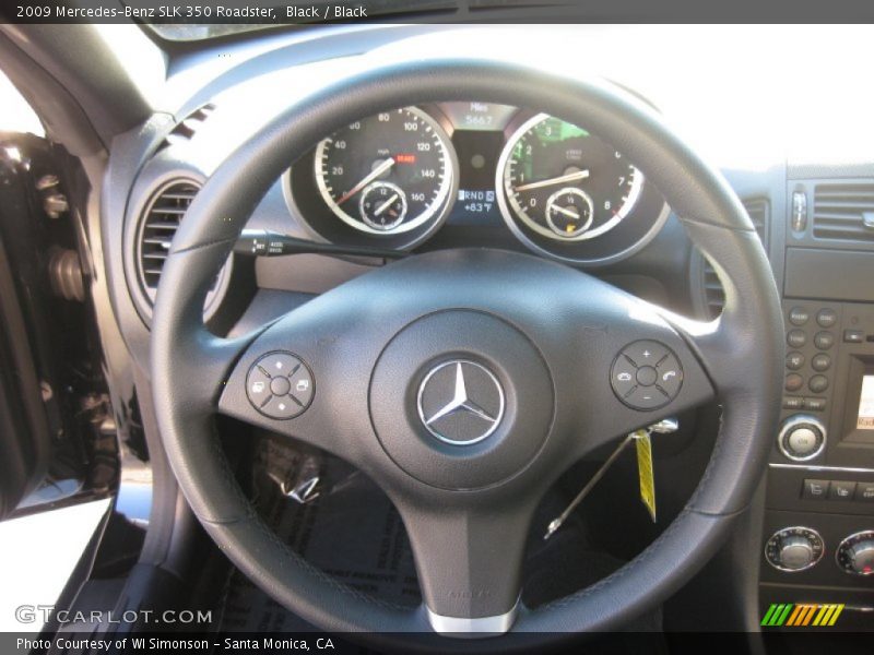 Black / Black 2009 Mercedes-Benz SLK 350 Roadster