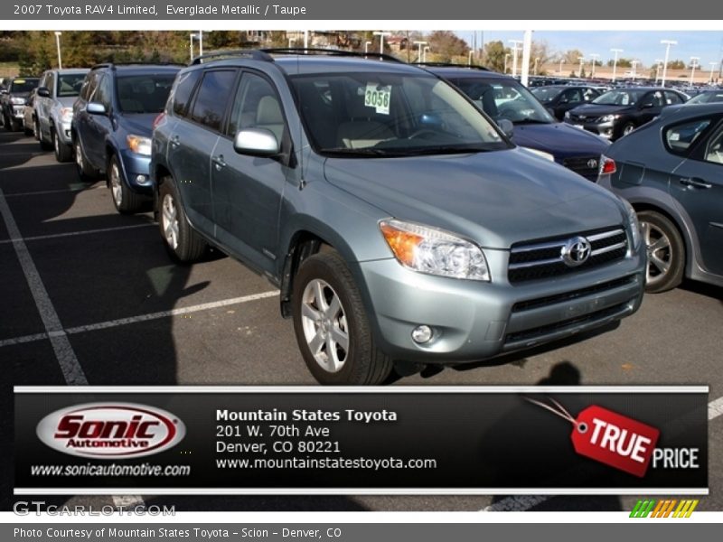 Everglade Metallic / Taupe 2007 Toyota RAV4 Limited