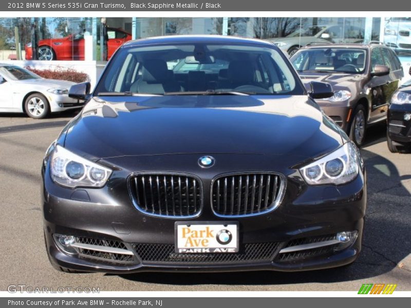Black Sapphire Metallic / Black 2012 BMW 5 Series 535i Gran Turismo