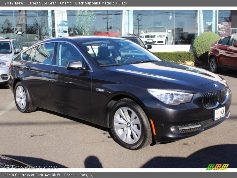 Black Sapphire Metallic / Black 2012 BMW 5 Series 535i Gran Turismo